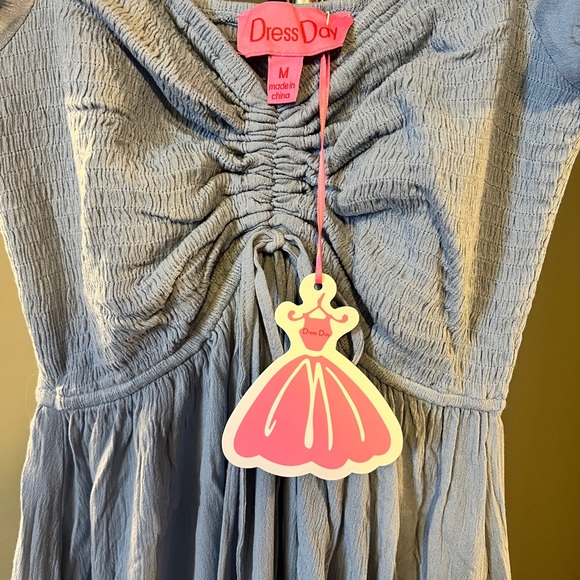 Elegant Blue Maternity Dress - Picture 6 of 6